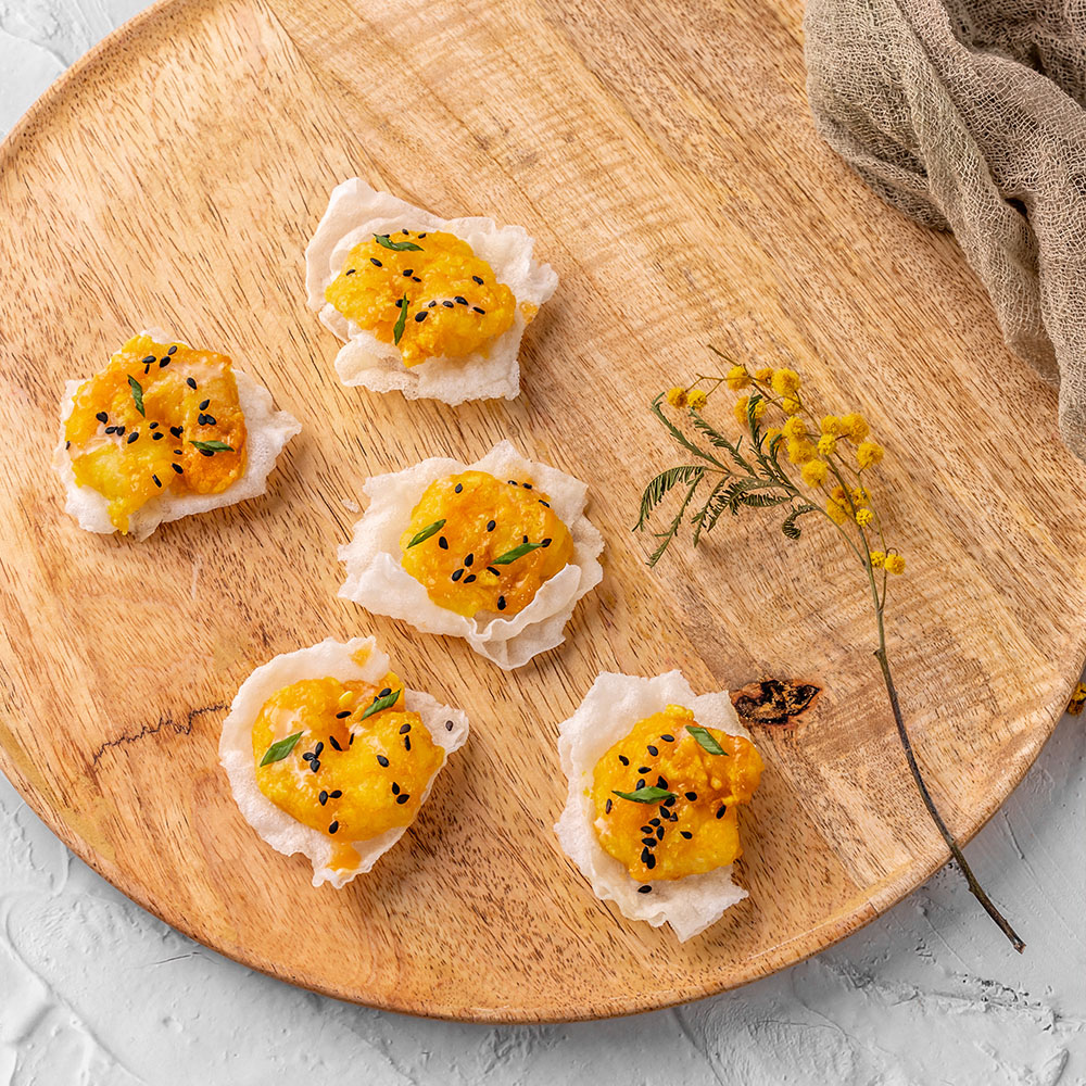 Crispy Rice Paper with Prawn